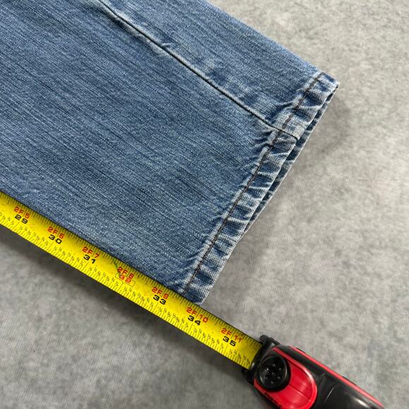 Harley Davidson Straight Leg Jeans Blue Vintage Denim - Size: 30x34 - Picture 5 of 9